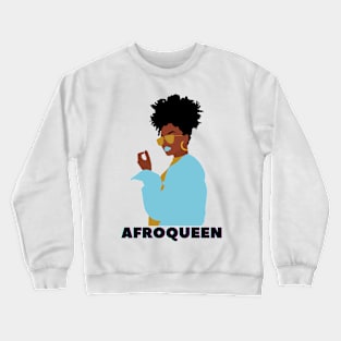 Afroqueen, Afro american woman Crewneck Sweatshirt